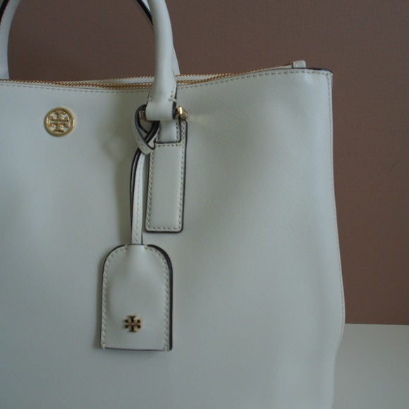 Tory Burch Robinson Double Zip-New IvoryLarge - Picture 4 of 8